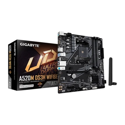 Gigabyte A520M DS3H WIFI6E AMD AM4 Micro ATX Motherboard