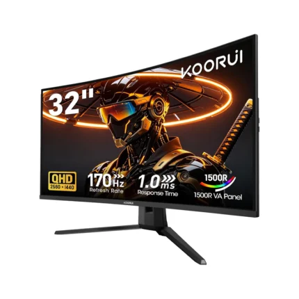 KOORUI G3221SC 32 Inch QHD 170Hz Curved VA Gaming Monitor