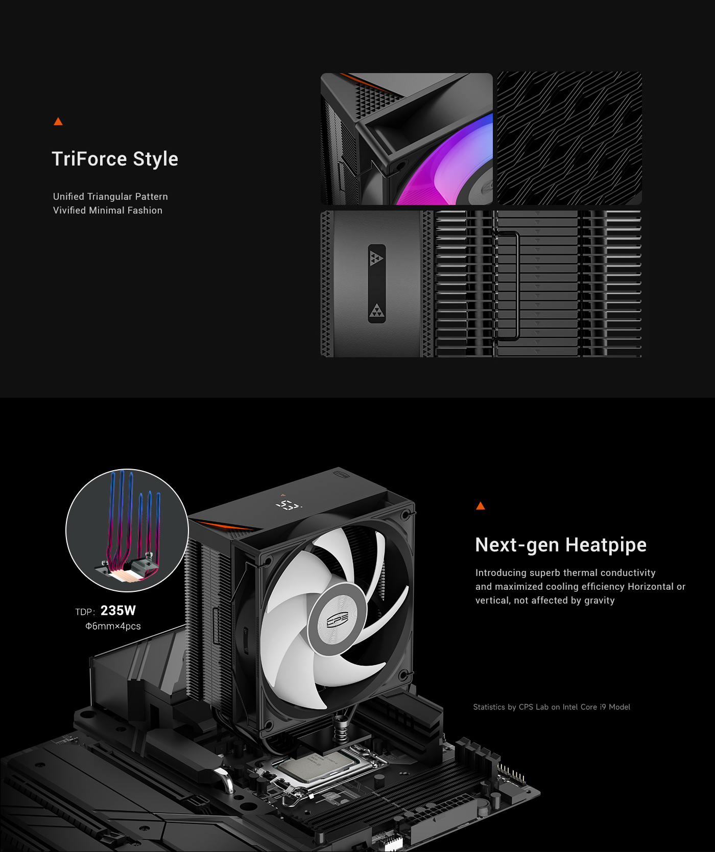 PC Cooler RT400 Digital ARGB BK 4 Heatpipe Tower CPU Air Cooler