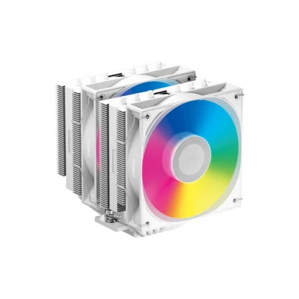 PC Cooler RT620Pro ARGB WH Dual-Tower 6-Heatpipe CPU Air Cooler