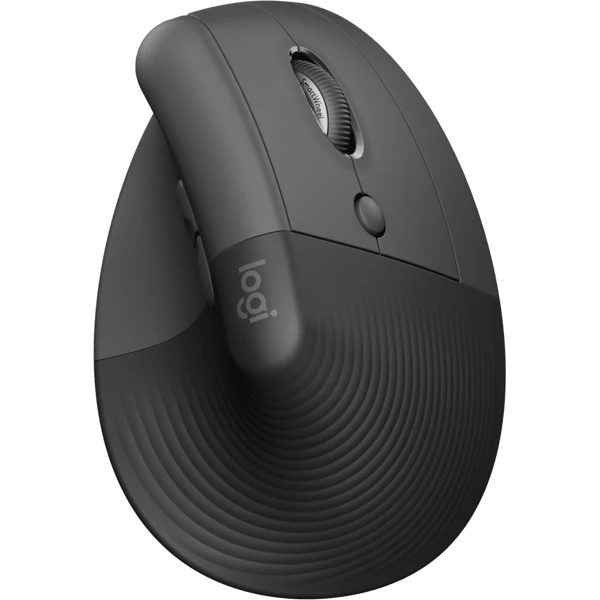 Logitech Lift Vertical Ergonomic Wireless Mouse in Gray