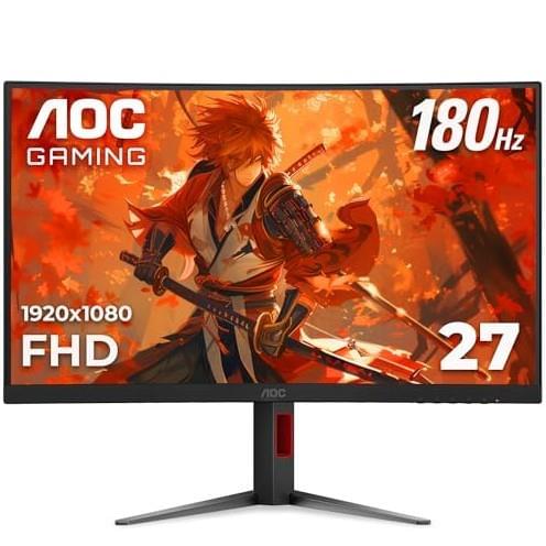 AOC C27G4H 27" Curved Gaming Monitor – 180Hz, HDR10, Adaptive Sync