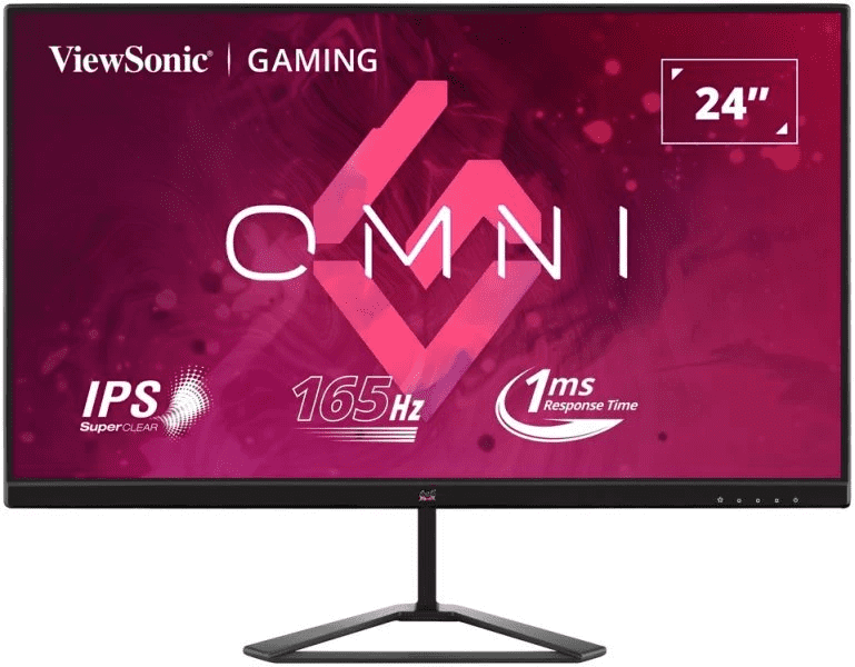 ViewSonic Omni VX2479-HD-PRO 24-inch 165Hz Gaming Monitor Front View