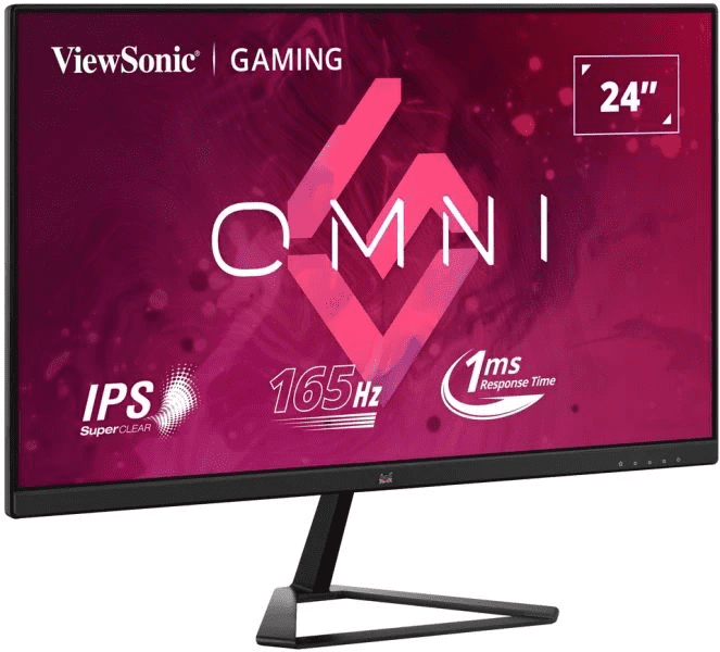 ViewSonic Omni VX2479-HD-PRO 24-inch 165Hz Gaming Monitor Front View