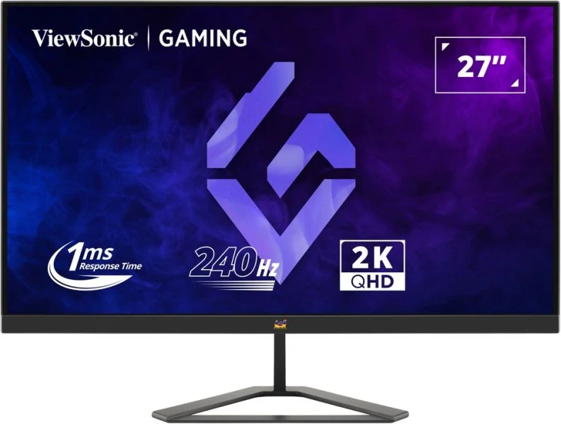 ViewSonic VX2758A-2K-PRO-3 240Hz QHD Gaming Monitor Front and Side View