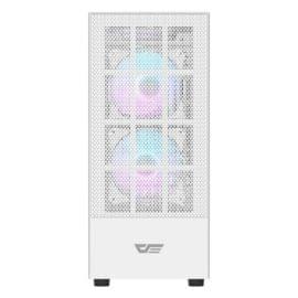 DarkFlash A290 white gaming case with 3 ARGB fans and mesh front
