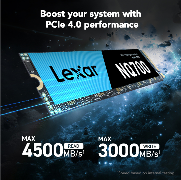 Lexar NQ700 2TB PCIe Gen4x4 NVMe SSD High-Speed Internal Drive
