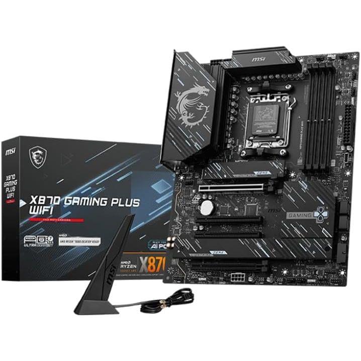 MSI X870 Gaming Plus WiFi ATX Motherboard – DDR5, PCIe 5.0, Wi-Fi 7